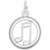 Music Charm In Sterling Silver