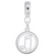 Music charm dangle bead in Sterling Silver hide-image