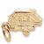 Tent Trailer charm in Yellow Gold Plated hide-image