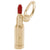 Lipstick Charm in Yellow Gold Plated