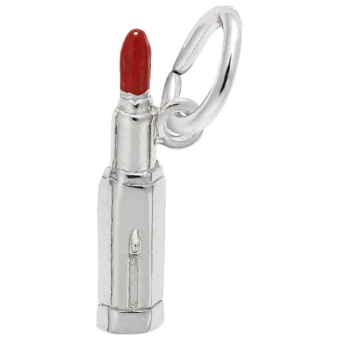 Lipstick Charm In Sterling Silver