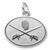 Fencing charm in 14K White Gold hide-image