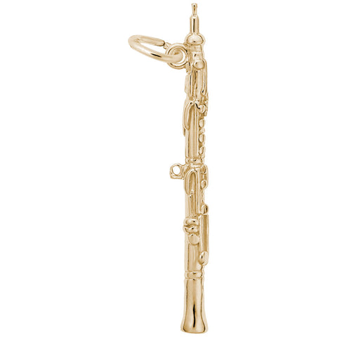 Oboe Charm In Yellow Gold