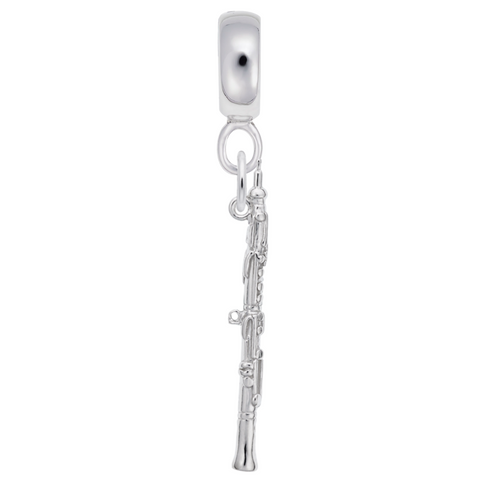 Oboe Charm Dangle Bead In Sterling Silver