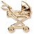 Baby Carriage Charm in 10k Yellow Gold hide-image