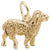 Sheep Charm in Yellow Gold Plated