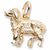 Sheep charm in Yellow Gold Plated hide-image