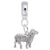 Sheep charm dangle bead in Sterling Silver hide-image