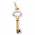 Skeleton Key charm in Yellow Gold Plated hide-image