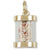 Bonaire Sand Capsule charm in Yellow Gold Plated hide-image