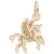Pegasus Charm in Yellow Gold Plated