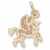 Pegasus charm in Yellow Gold Plated hide-image
