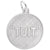 A Round Tuit Charm In Sterling Silver