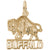 Buffalo Charm in Yellow Gold Plated