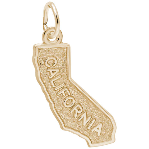 California Charm in Yellow Gold Plated