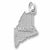 Maine charm in 14K White Gold hide-image