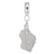 Wisconsin charm dangle bead in Sterling Silver hide-image