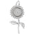 Sunflower Charm In Sterling Silver