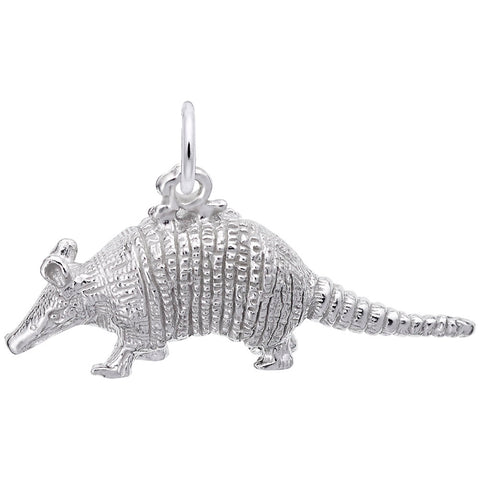 Armadillo Charm In Sterling Silver
