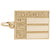 Drivers License Charm in Yellow Gold Plated