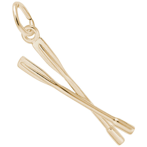 Crew Oars Charm in Yellow Gold Plated