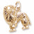 Sheltie Dog charm in Yellow Gold Plated hide-image
