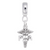 Pa Caduceus Charm Dangle Bead In Sterling Silver