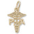 Pa Caduceus charm in Yellow Gold Plated hide-image