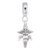 Pa Caduceus charm dangle bead in Sterling Silver hide-image