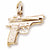 Pistol charm in Yellow Gold Plated hide-image