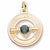 May Birthstone charm in Yellow Gold Plated hide-image