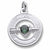 May Birthstone charm in 14K White Gold hide-image