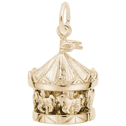 Carousel Charm in Yellow Gold Plated