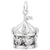 Carousel Charm In Sterling Silver