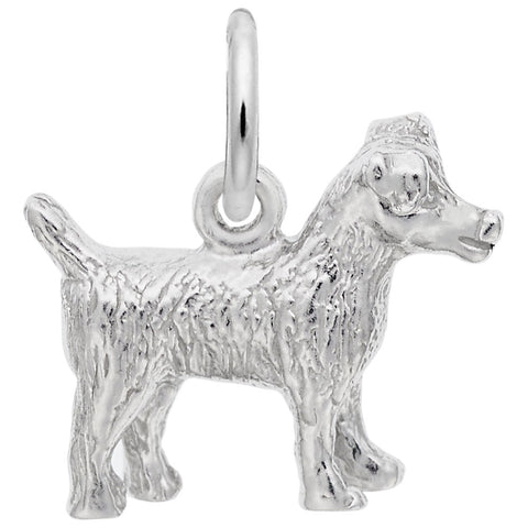 Jack Russell Terrier Charm In Sterling Silver