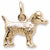 Jack Russell Terrier charm in Yellow Gold Plated hide-image