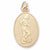 Female Soccer Charm in 10k Yellow Gold hide-image