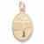 Female Vollyball charm in Yellow Gold Plated hide-image