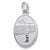 Female Vollyball charm in Sterling Silver hide-image
