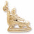 Hockey Skate charm in Yellow Gold Plated hide-image