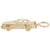 Car Charm in Yellow Gold Plated