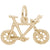 Mountain Bike Charm In Yellow Gold