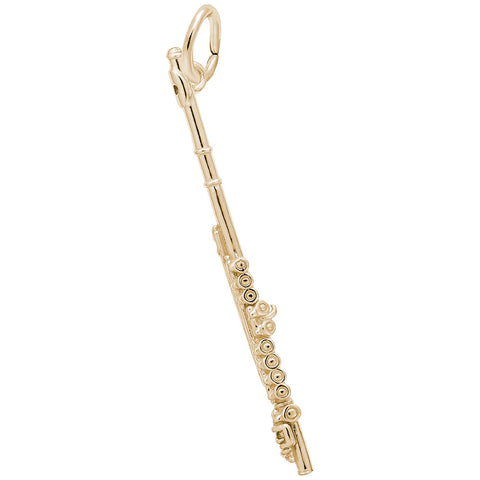 Flute Charm In Yellow Gold
