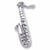 Saxophone charm in Sterling Silver hide-image