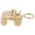 Riding Lawn Mower Charm in Yellow Gold Plated