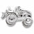 Riding Lawn Mower charm in 14K White Gold hide-image