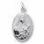 St Theresa charm in Sterling Silver hide-image