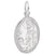 Our Lady Of Lourdes Charm In 14K White Gold
