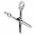 Scissors charm in Sterling Silver hide-image