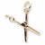 Scissors charm in Yellow Gold Plated hide-image